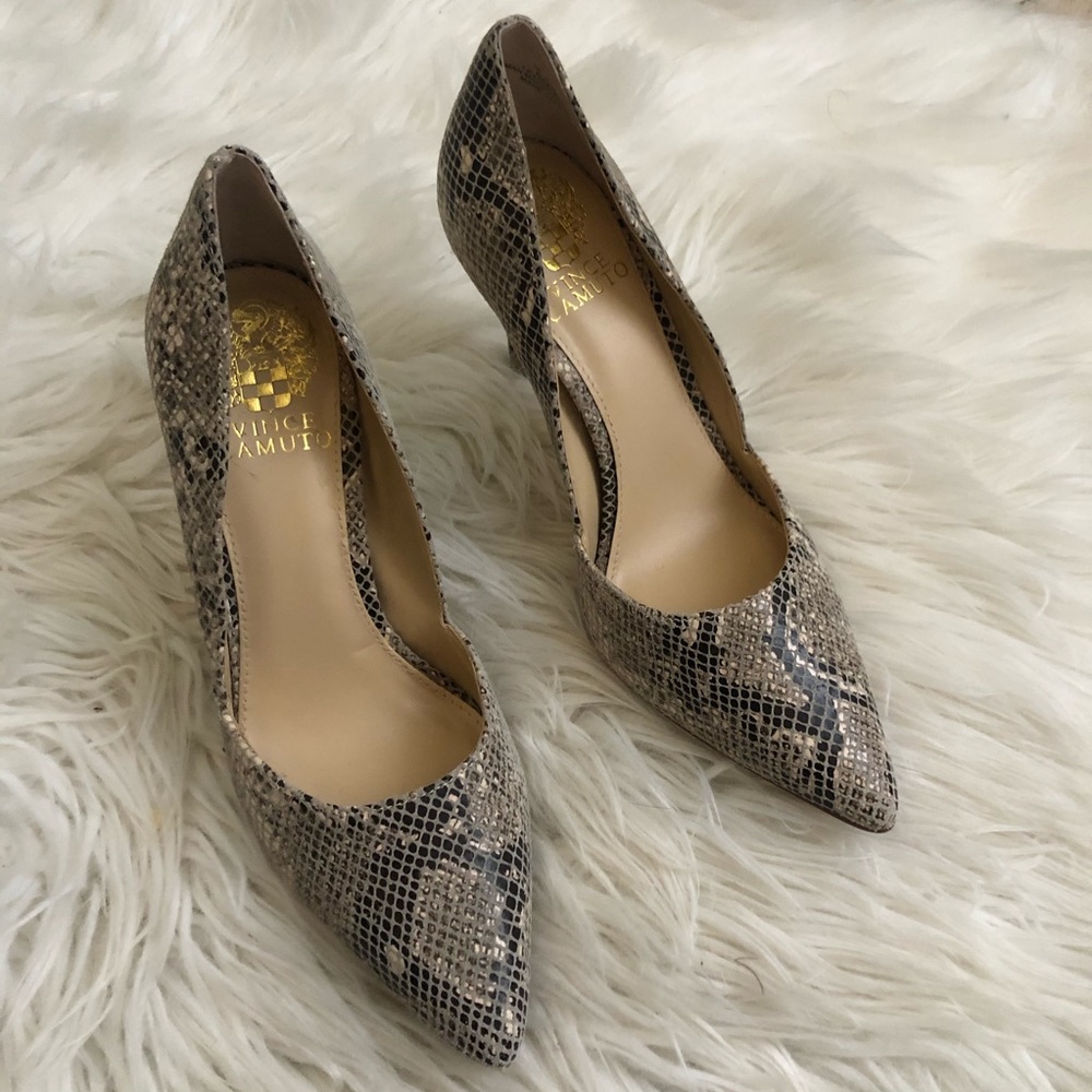 Vince Camuto snakeskin stilettos